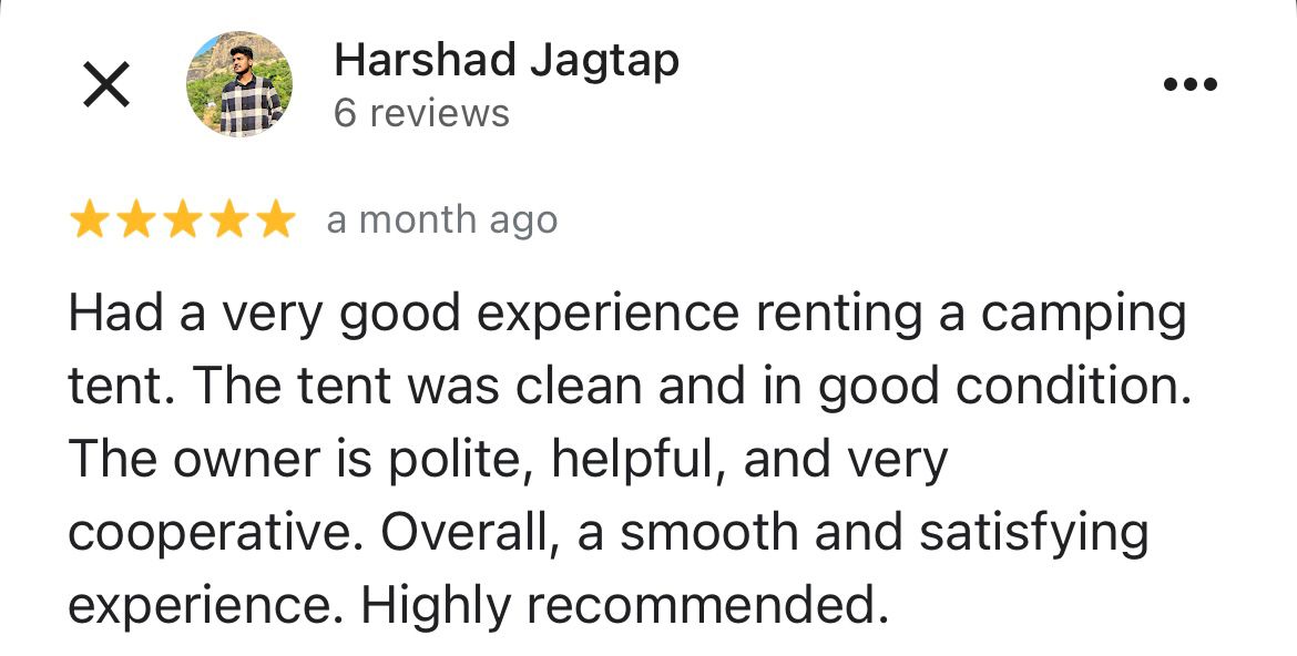 Tent Rental Pune Review 1